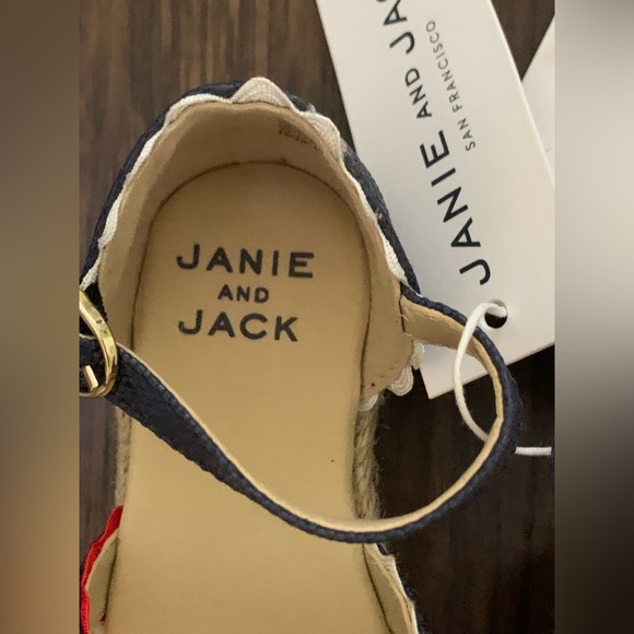 Janie and Jack Ric Rac cross strap Espadrille - Picture 8 of 16